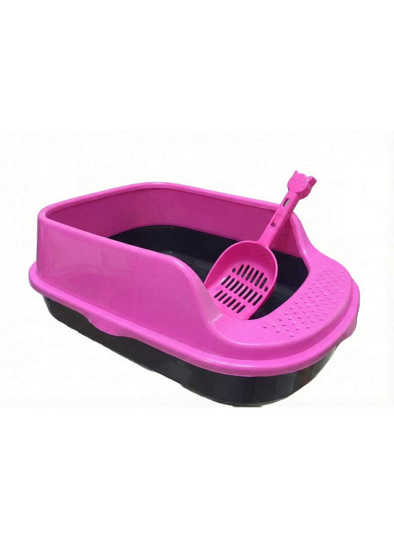 صندوق فضلات قطط فاخر مع مغرفة - Image 1